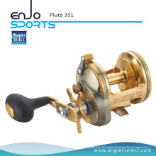 Angler Select Pluto A6061-T6 Aluminium Body 3 + 1 Roulement Trolling Fishing Reel Tombage de pêche pour la pêche à la mer (Pluto 351)